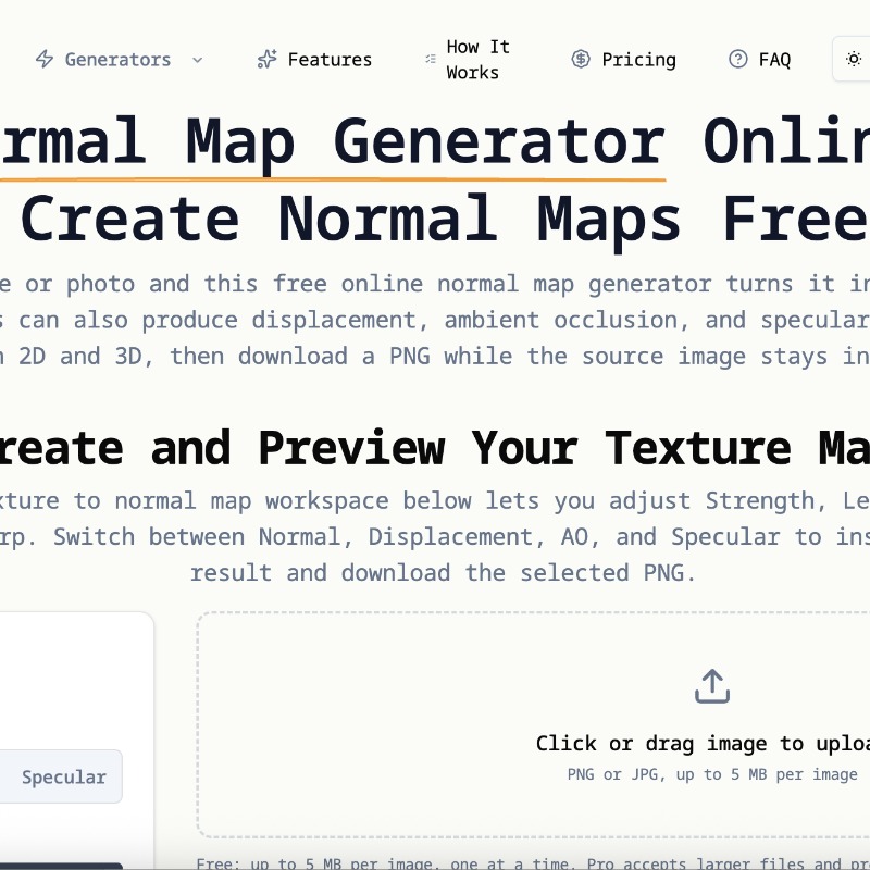 Normal Map Generator