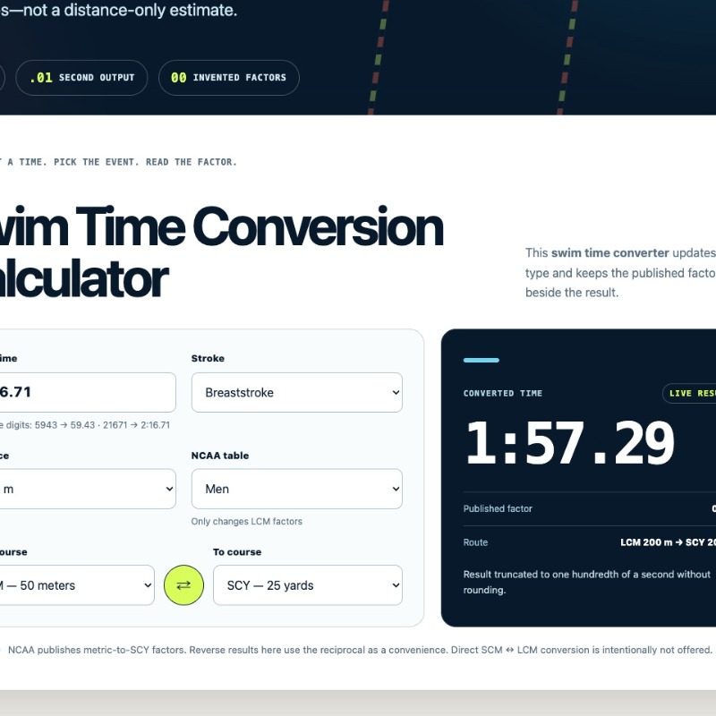 Swim Converter