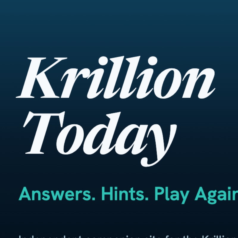 Krillion Today